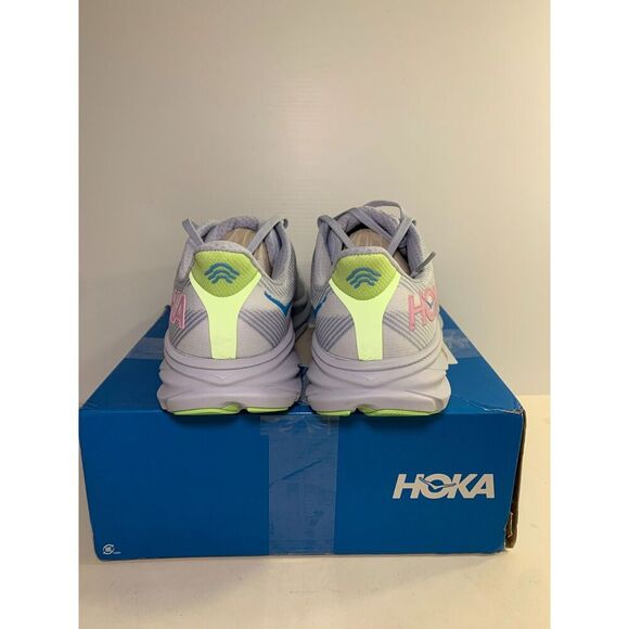 .4174 Hoka Clifton 9 Wide, Grey/Blue, Womens Running Shoes-US 9.5 Womens - Picture 5 of 5